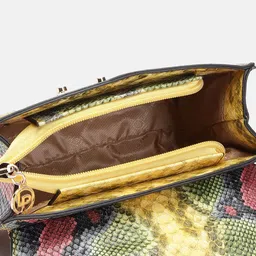 Lino Perros Snake Skin Textured Structured Sling Bag image 2