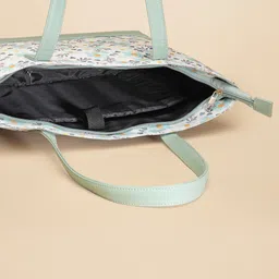Anouk White Floral Printed Structured Shoulder Bag image 5