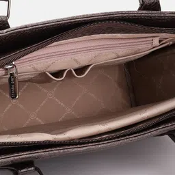 Lino Perros Croc Textured Structured Shoulder Bag image 5