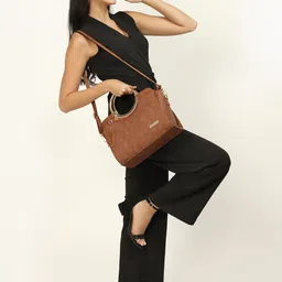 LaFille Textured PU Structured Handheld Bag image 5