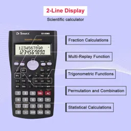 khodiyar Calculator1 SX- 82MS Scientific Calculator for Student & office Work 240 Functions ScientificCalculator image 4