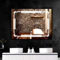 Rectangular Led Mirror Decorative Interior Decor wall 18 X 24 Inch Bathroom Mirror-25