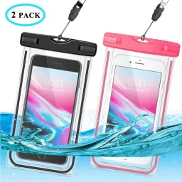 Pouch for 2pcs Waterproof Mobile Pouch Under Water Swimming Bag Case Cover for Rain Protection-12