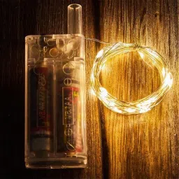 30 LEDs 3 m Yellow Steady String Rice Lights-0