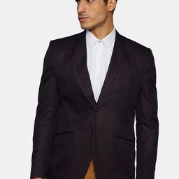 Wintage Men Coffee Brown Solid Regular-Fit Single-Breasted Blazer-image-31