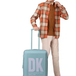 DKNY Bold Printed Hard-Sided Medium Trolley Suitcase-36
