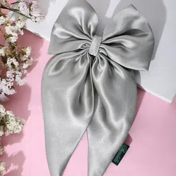 Arendelle Women Satin Long Tail Bow with Alligator Clip-image-99