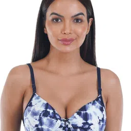 SONA Abstract Printed Non Padded Medium Coverage Everyday Bra With All Day Comfort image 1