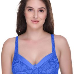 SONA Floral Lace Non Padded Medium Coverage Bralette Bra With All Day Comfort-image-1