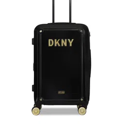 DKNY Classic Touch Textured Hard Sided Medium Trolly Bag-29