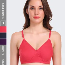 POOJA RAGENEE Pack of 3 Lightly Padded Full Coverage Bra-image-33