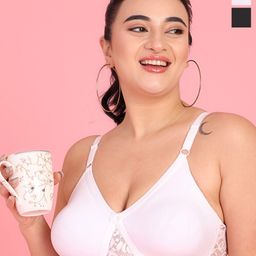 Curvy Love Pack Of 2 Plus Size Full Coverage Non Padded Everyday Bra With All Day Comfort-picture-2