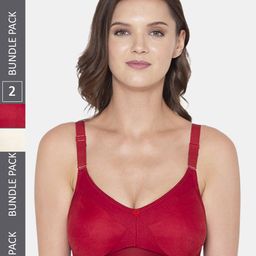 Souminie Pack Of 2 Full Coverage Seamless Minimizer Bra-picture-53