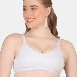 POOJA RAGENEE Cotton Workout Bra Full Coverage Non Padded All Day Comfort-53