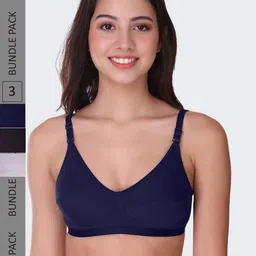 POOJA RAGENEE Pack Of 3 Non-Padded Non-Wired All Day Comfort Bra-image-14
