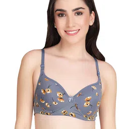 AROUSY Floral Printed Full Coverage Minimizer Bra - 360 Degree Support image 1