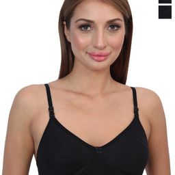 Glamoras Pack Of 2 Non Padded Seamless Everyday Bras With All Day Comfort-picture-55