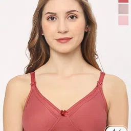 Aanyor Pack Of 3 Full Coverage Maternity Bra With All Day Comfort-11