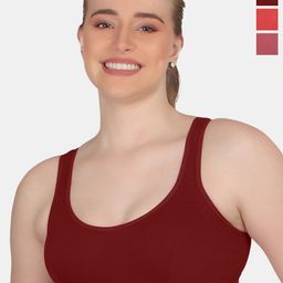 POOJA RAGENEE Plus Size Pack Of 3 Non Padded Cotton T-Shirt Bras With All Day Comfort-image-89