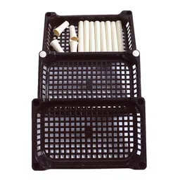 Kuber Industries Set Of 2 Brown & White 3-Tier Rectangular Storage Racks image 2