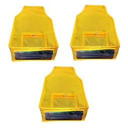 atorakushon Pack of 3 Yellow Wardrobe Storage Bag-4