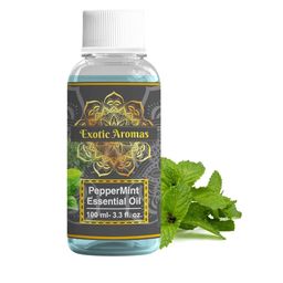 EXOTIC AROMAS Peppermint Essential Oil For Aromatherapy Skin & Hair - 100ml-image-36