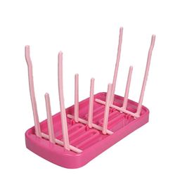 SYGA Pink Foldable Bottle Drying Rack Storage-image-82