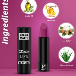 PERPAA Creamy Matte 2-Pcs Long Lasting Bullet Lipstick -Rose Magenta 58 - Pink Fusion 60 image 3