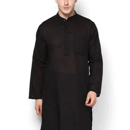 even Men Black Kurta-picture-31
