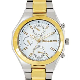 Omax Men White Dial Watch SS628-15