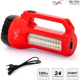 24 energy 100w Flashlight Torch with Side light Emergency Rechargeable Table Lamp EN-1194 Torch image 3