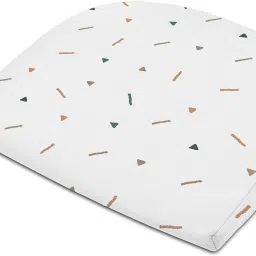 C Shaped Elevated Wedge Pillow for Baby Crib & Mattress Memory Foam Geometric Baby Pillow Pack of 1-image-49