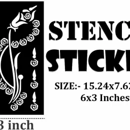 komstec Multi-Pack Mehndi Stencil Sticker Set for Complete Hand Coverage image 4