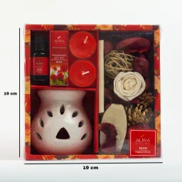 auradecor Rose Diffuser Set, Aroma Oil, Diffuser, Potpourri image 2
