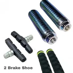 BICYCLE Foot rest + bicycle handle grip + 2 Brake shoe Bicycle Brake Disk-image-77