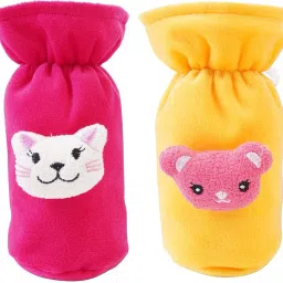 Plush Baby Feeding Bottle Cover with Animated Cartoon Design (60ML-125ML, Small)-picture-3