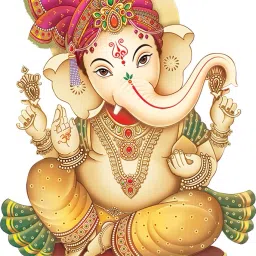 56 cm Modern Art Ganesh ji 324 Self Adhesive Sticker-image-48