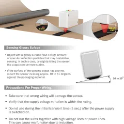 Multispain Multispan CMS-5X Color Mark Sensor with 2m Cable | Wired DC Sensor Multipurpose Controller image 4