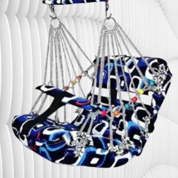 Cotton Baby Swing Jhula for Indoor/outdoor for Kids Swing cotton cotton/fabric-image-47
