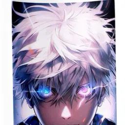 Gojo Satoru Sipper Water Bottle Anime Printed Straw Bottle (BLKN-1097) 600 ml-image-74