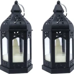 Black Plastic Hanging Lantern-image-10