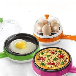 Multifunction 2 in 1 Electric Egg Boiler Steamer Non-Stick Omelette Frying Pan Egg Cooker-3