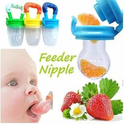 stakipo Food/Fruit Nibbler with Extra Mesh, Soft Pacifier/Feeder, Teether For Baby Feeder image 3