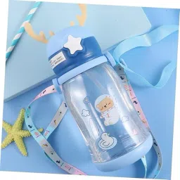 mkmart Transparent Drinking Plastic Water Bottle Kids Milk Cup image 3