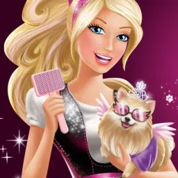 barbie doll 6 digital reprint clip board exam pad (14 x 10 Inches) premium quality ( wood )-42