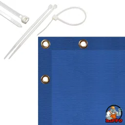 hippo Baby Safety Net/Balcony Net/Privacy Net - with Eyelets & Tie-Cords - 1MTX5MT image 3