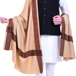 Kashmiri queen Wool Embroidered Men Shawl-image-88