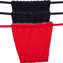 finesse miracle cami Women Black, Black, Red Mock Camisole-picture-12