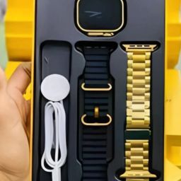 PAPLAJ ENTERPRISES S9 Ultra Gold Edition - Sports Mode Golden SmartWatch for Businessman Smartwatch-image-30