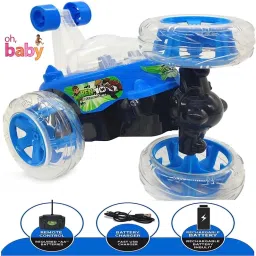 360 Degree Stunt Car Rechargeable with 3D Lighting and Music for Kids-13